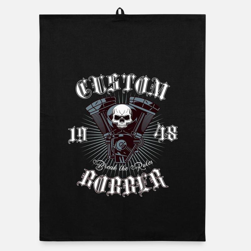 Conception de motos Bobber Chopper Torchon bio