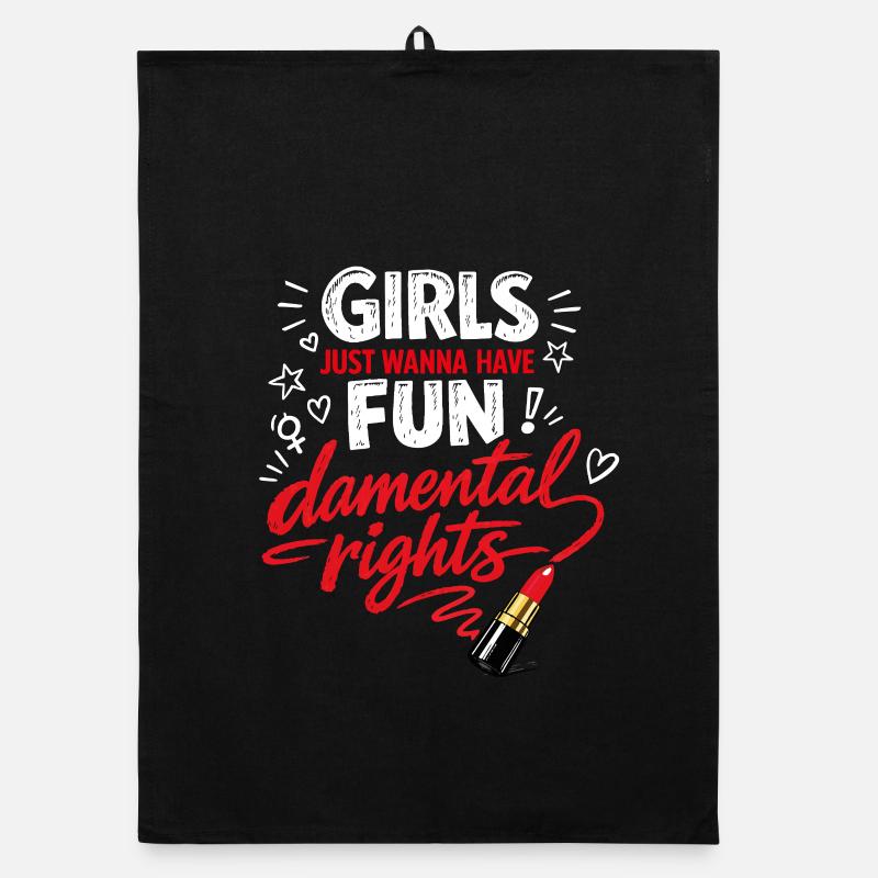 Fund-damental Rights – Strong Women's Statement Organic dish towel