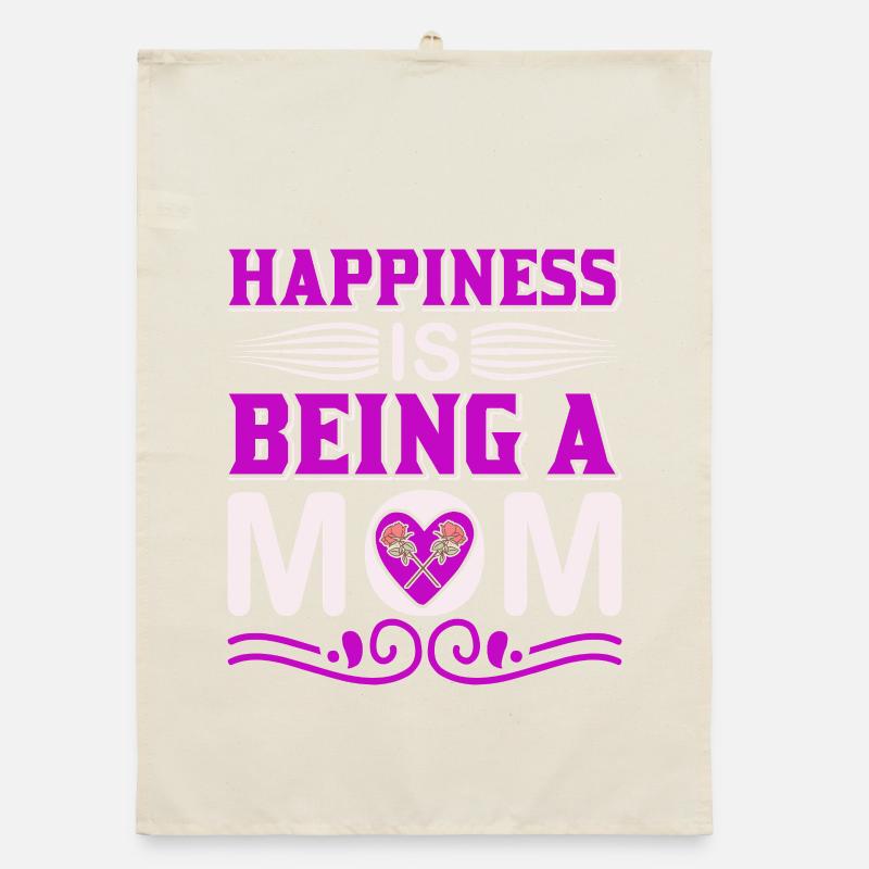 Glück ist, eine Mutter zu sein Mutterschaftsshirt Organic Geschirrtuch