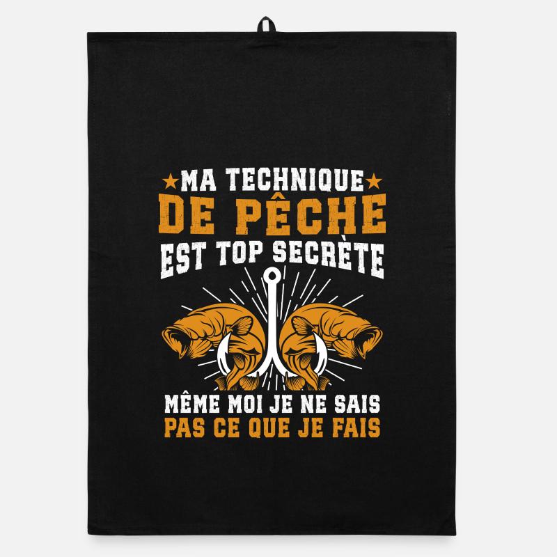 ma technique de pêche est top secret Torchon bio