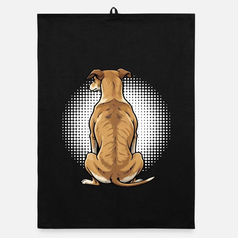 Whippet Greyhound Whippets Propriétaire de lévrier Torchon bio
