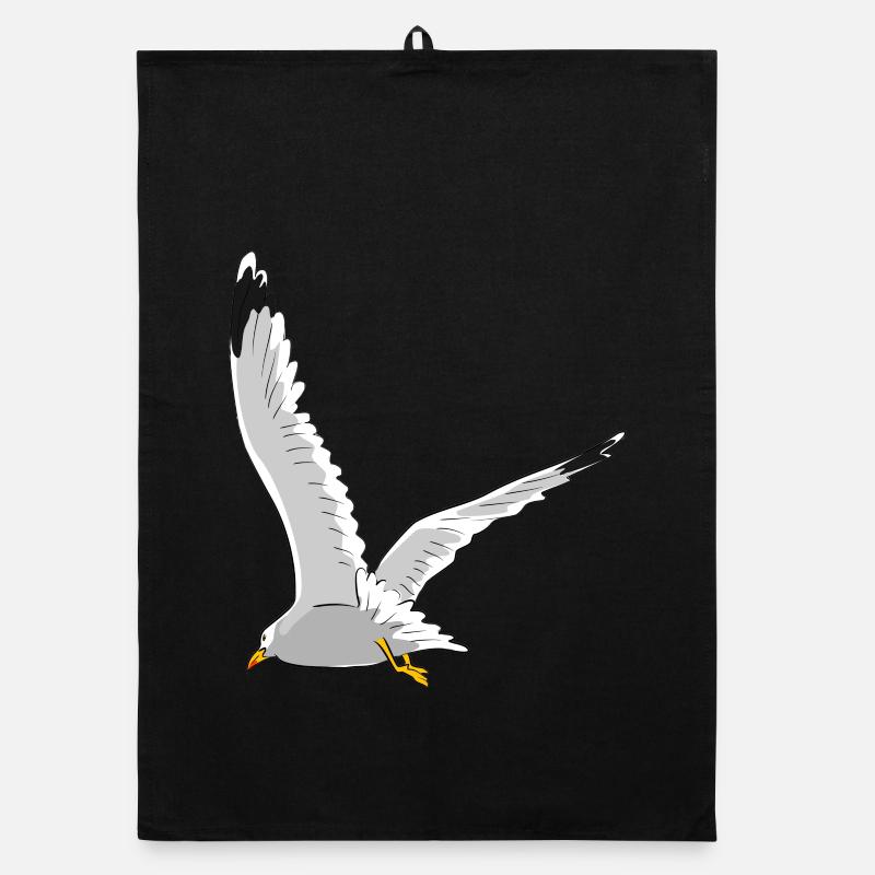 Mouette en vol Torchon bio