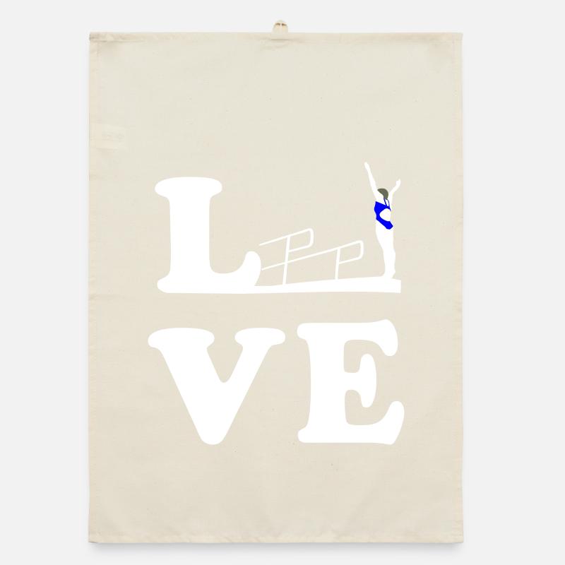 Diving Diving Diving LOVE Organic dish towel