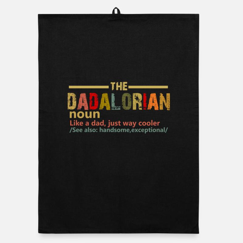 The Dadalorian Defination Like A Dad , fathers day Organic dish towel