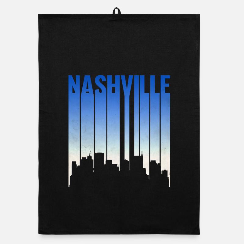 Nashville Skyline Gradient Organic Geschirrtuch