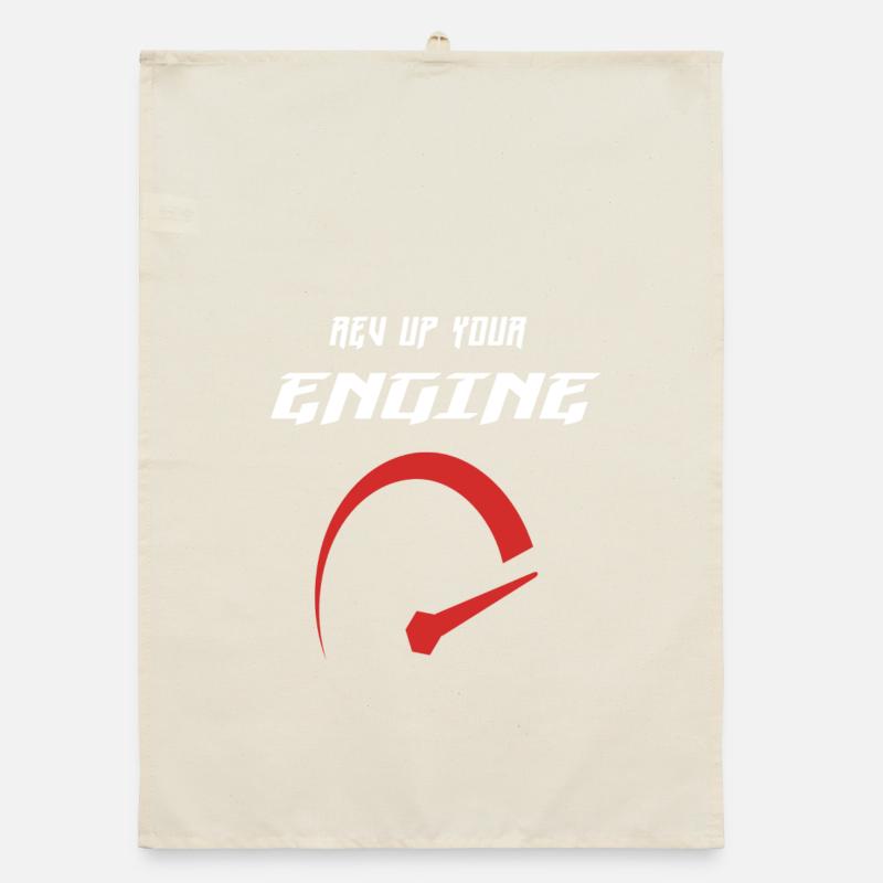 Rev up your engine Organic dish towel