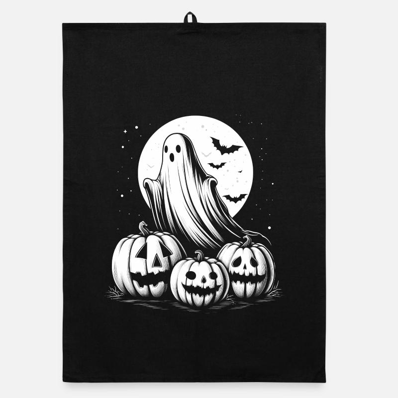 Halloween ghost Organic dish towel