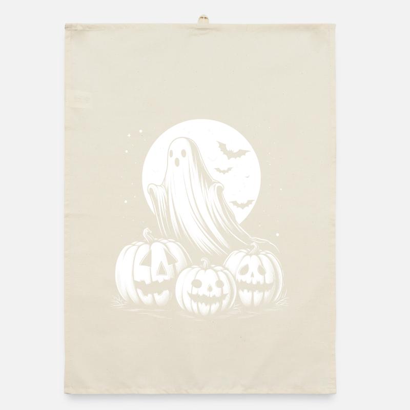 Halloween ghost Organic dish towel