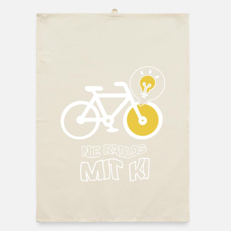 Vélo créatif avec design d’ampoule Torchon bio