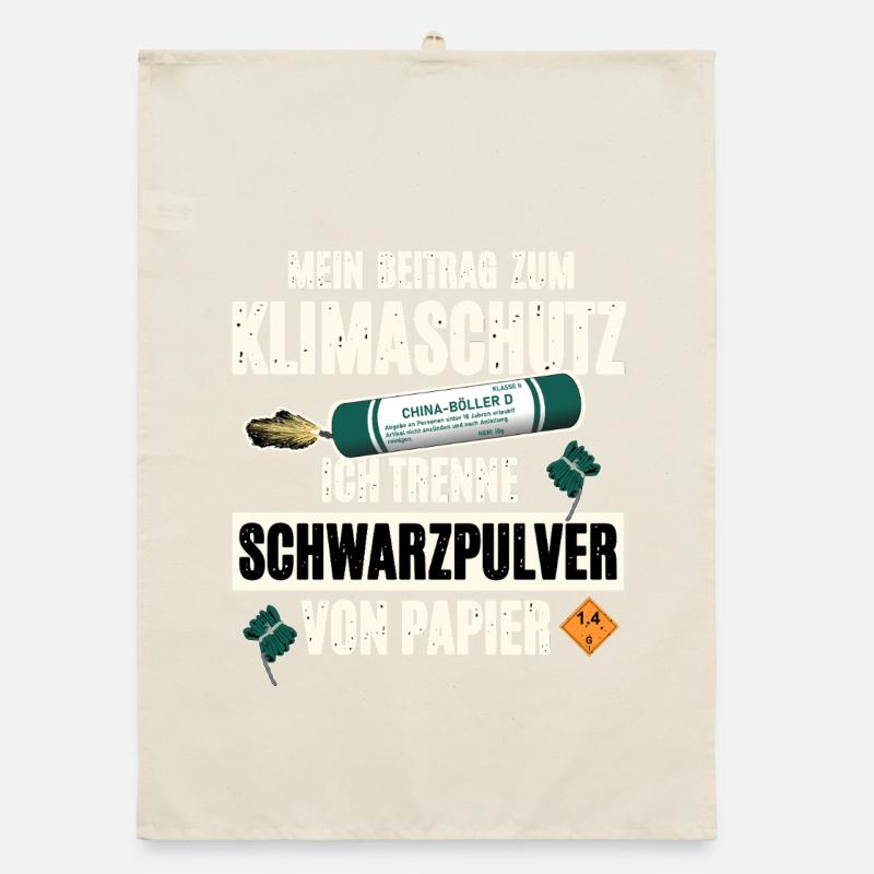 Pyrotechniker Pyro Organic Geschirrtuch