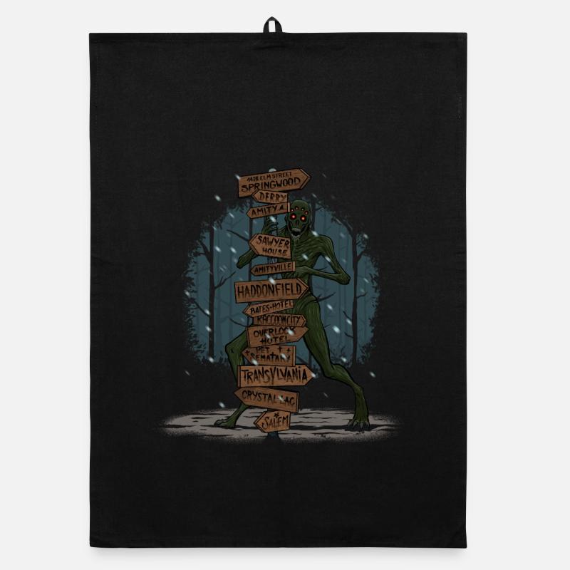 Evil Places Organic dish towel