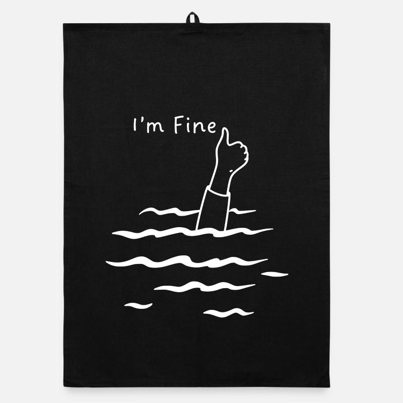 I'm fine humor Organic dish towel