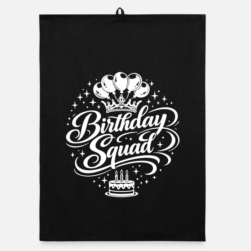 Geburtstag Squad Organic Geschirrtuch