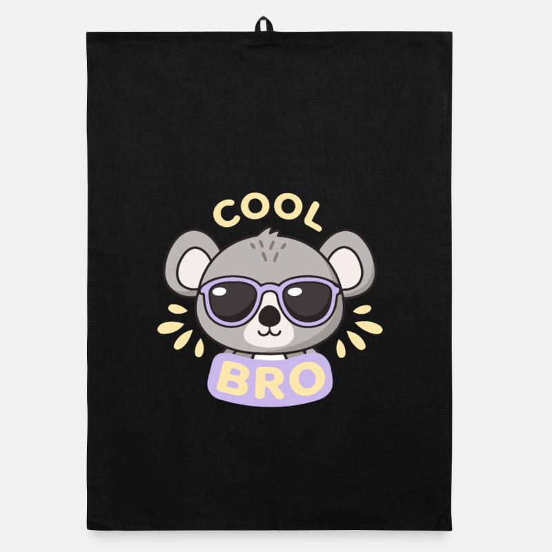 Koala cool lunettes violet Torchon bio