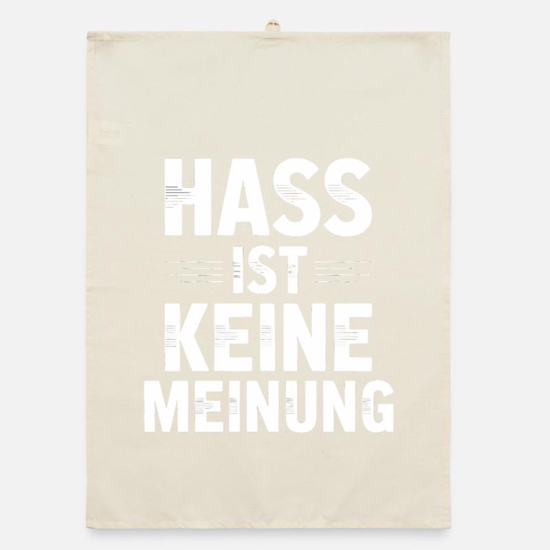 Hate is not an opinion - Antifa Tee Organic dish towel