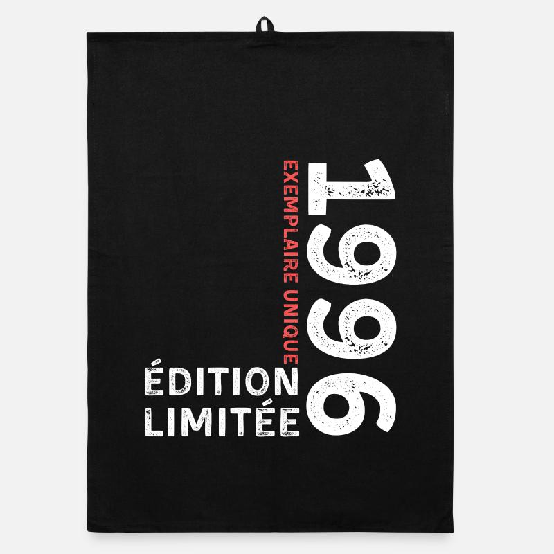 Année 1996 au style typographique vintage Torchon bio