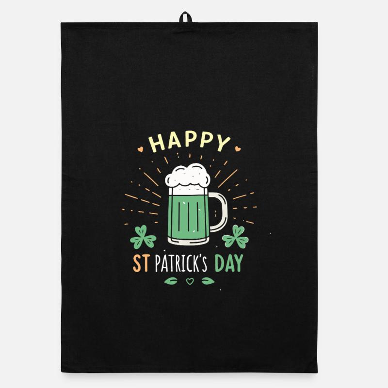 Verre Saint Patrick Festif Torchon bio