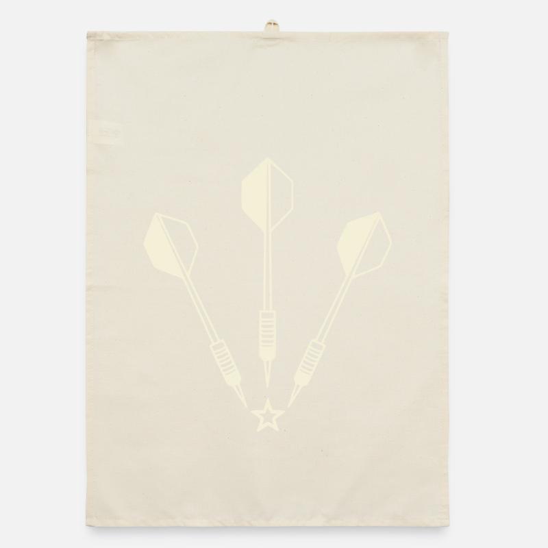 Fléchettes et étoile Torchon bio