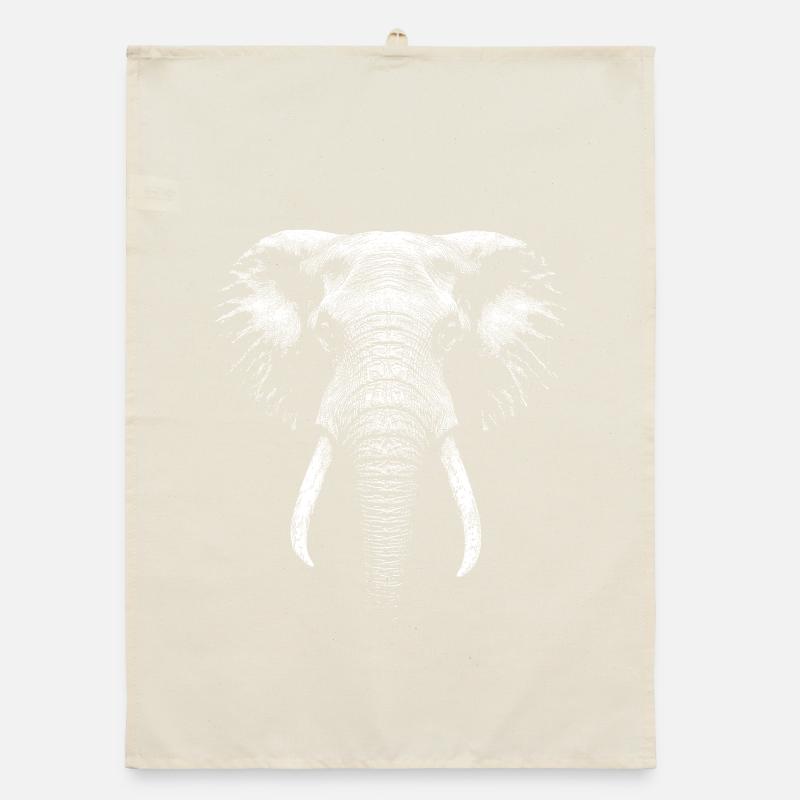 Éléphant d’afrique Torchon bio