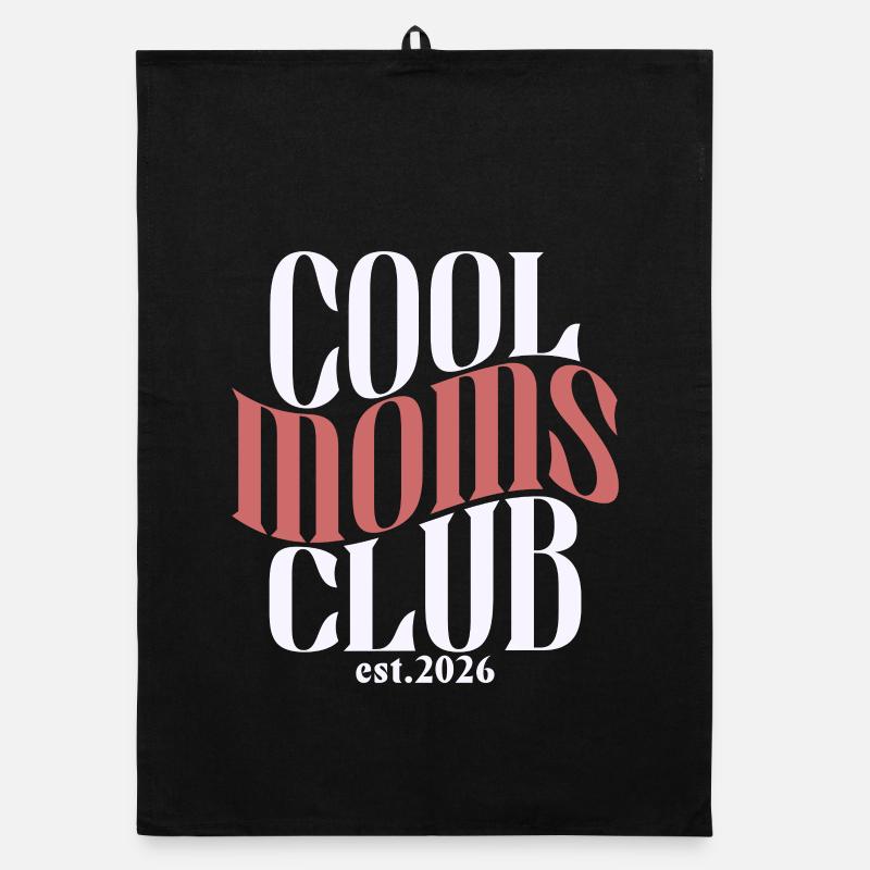 Cool Moms Club - Muttertag Mama Geschenk Organic Geschirrtuch