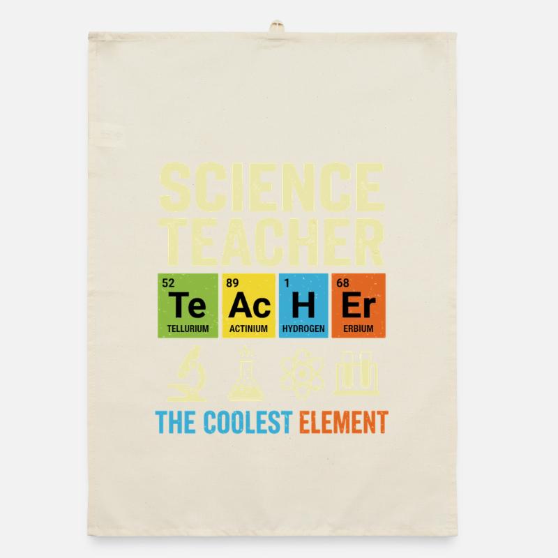 Science Teacher The Coolest Element Organic dish towel