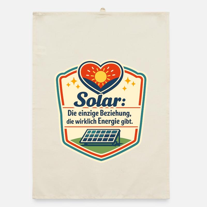 Solarliebe: Energie durch Liebe Organic Geschirrtuch