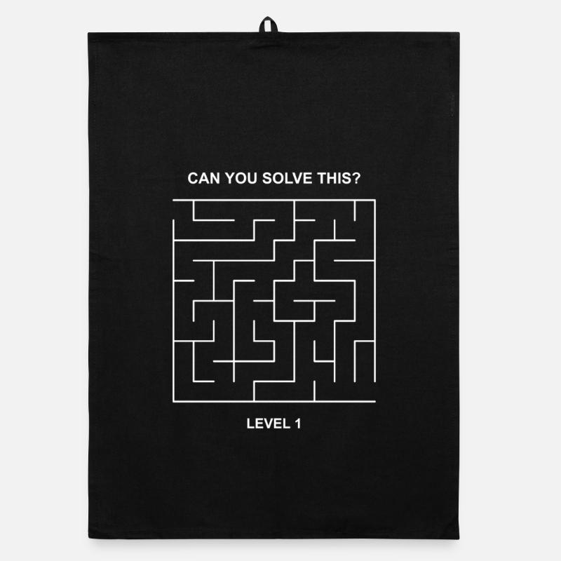 Maze Puzzle Challenge – Can You Solve This? Level1 Organic dish towel