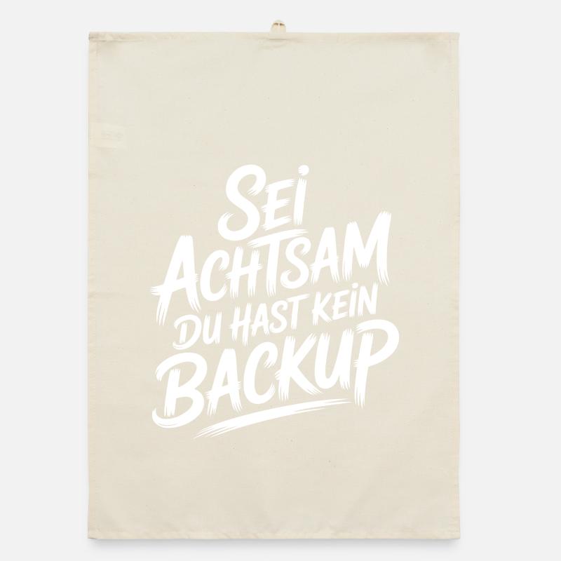 Sei achtsam - kein Backup Organic Geschirrtuch