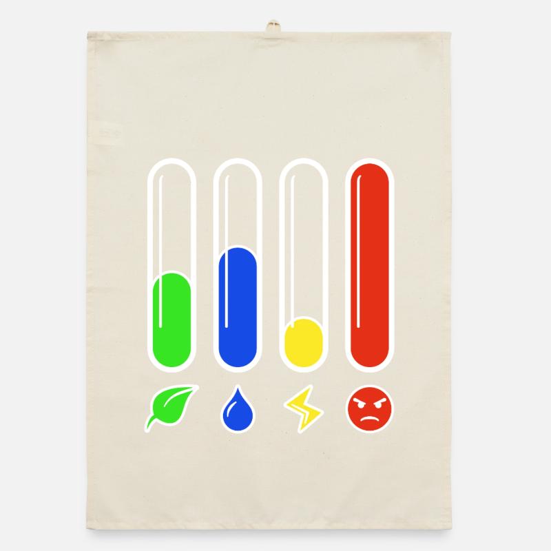 Status Bars - Rage High Organic dish towel
