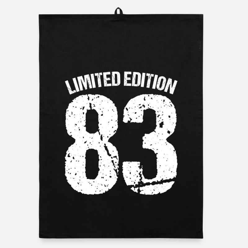 Limitierte Edition 83 Abzeichen Organic Geschirrtuch