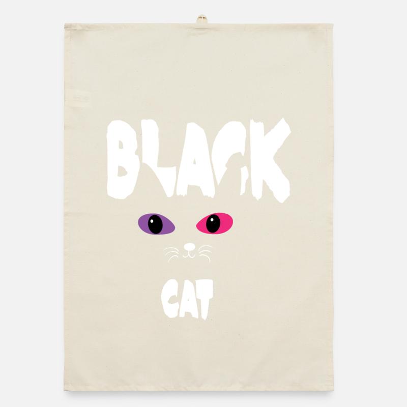 Chat Noir Blanc Torchon bio