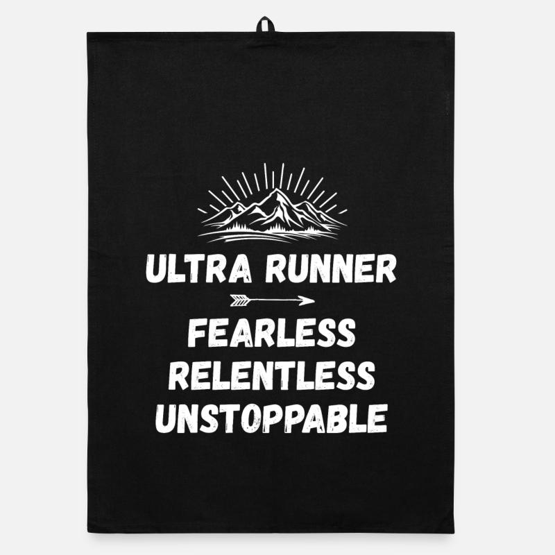 Ultra Runner - Fearless. Relentless. Unstoppable. Organic dish towel