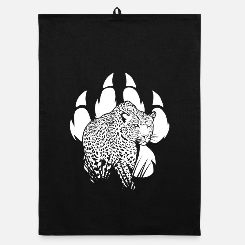 Panther's Paw - Organic dish towel - black