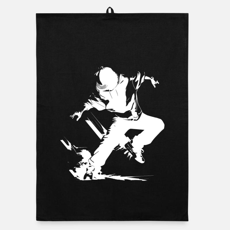 Breakdance Boy Organic dish towel