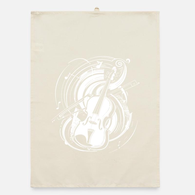 Dessin de violon Torchon bio