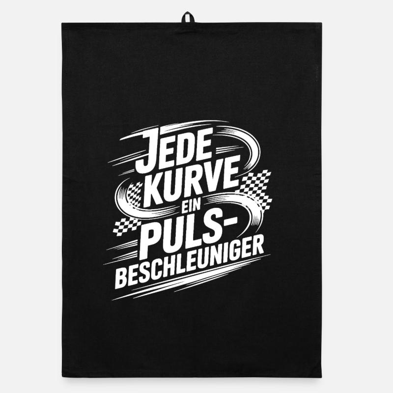 Jede Kurve ein Pulsbeschleuniger Organic Geschirrtuch