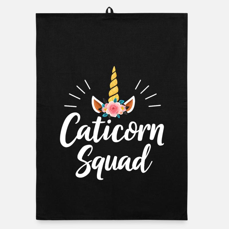Caticorn Squad Organic Geschirrtuch
