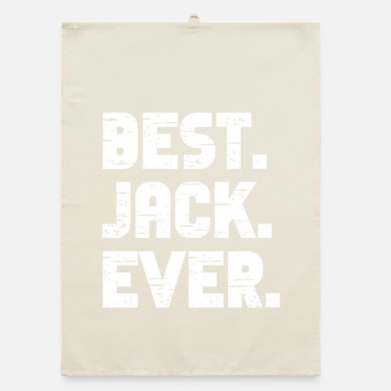 Best Jack Ever Gift Saying Organic dish towel