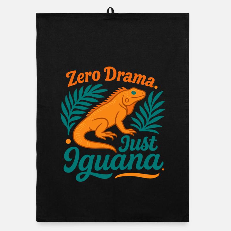 Zero Drama Iguana Organic dish towel