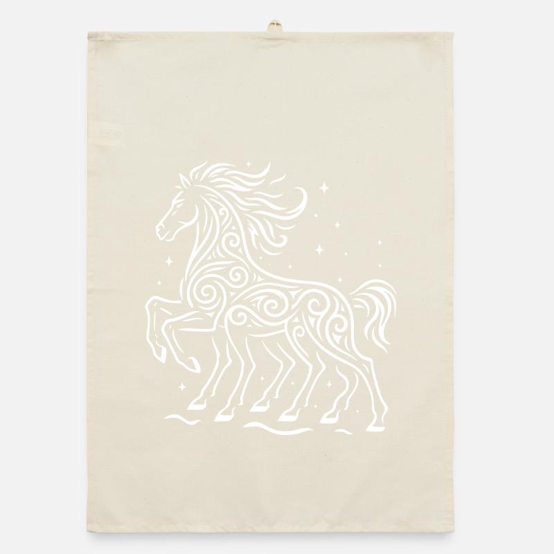 Rauhnächte Odin : Sleipnir à cheval - Chasse sauvage Torchon bio