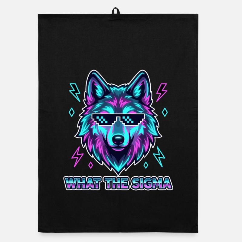 What The Sigma Wolf Organic dish towel