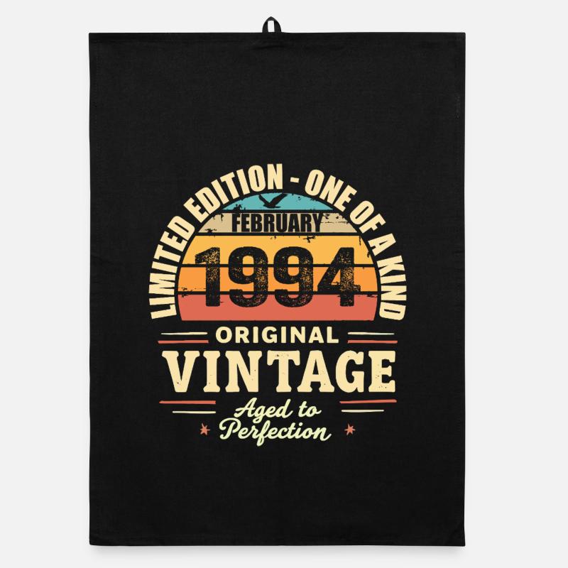 February 1994 Birthday Gift February 1994 Organic dish towel