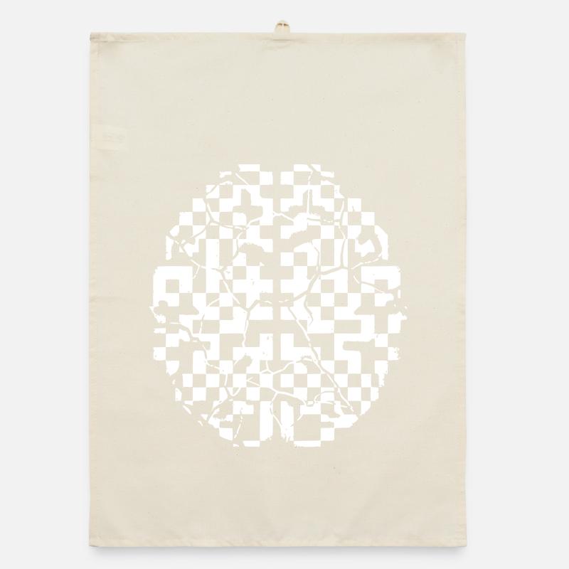 Defective Brain Glitch Cracks Organic dish towel