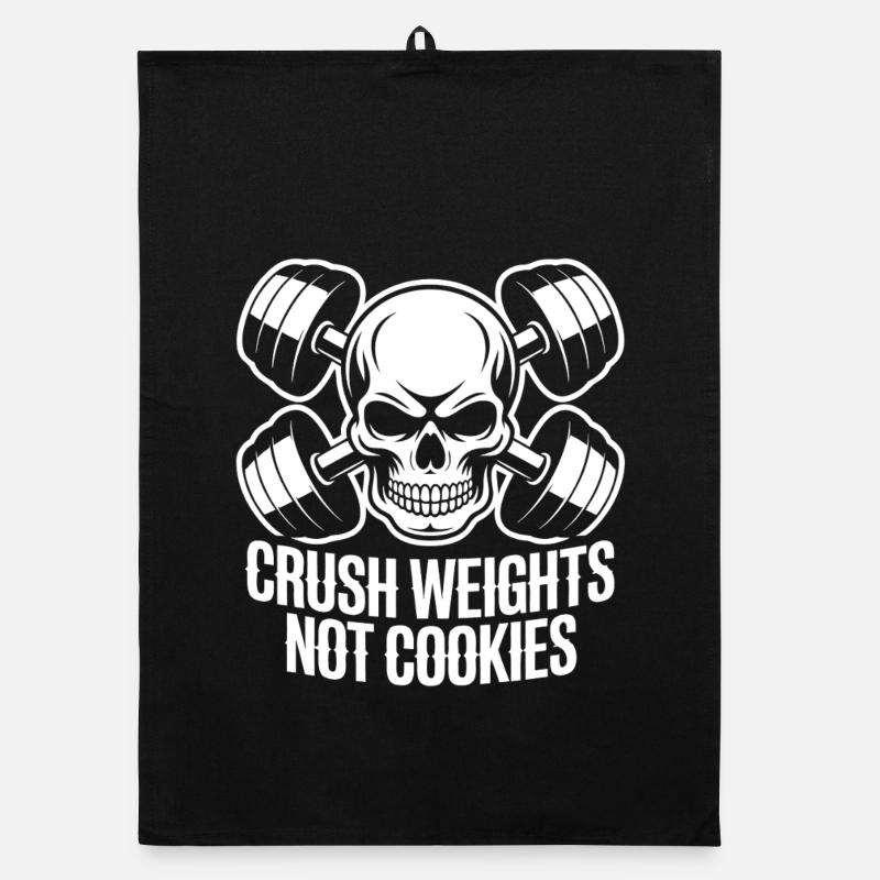 Crush Weights Gym No Sugar Organic dish towel