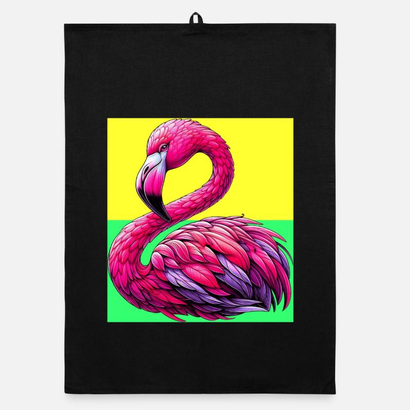 flamingo Organic dish towel