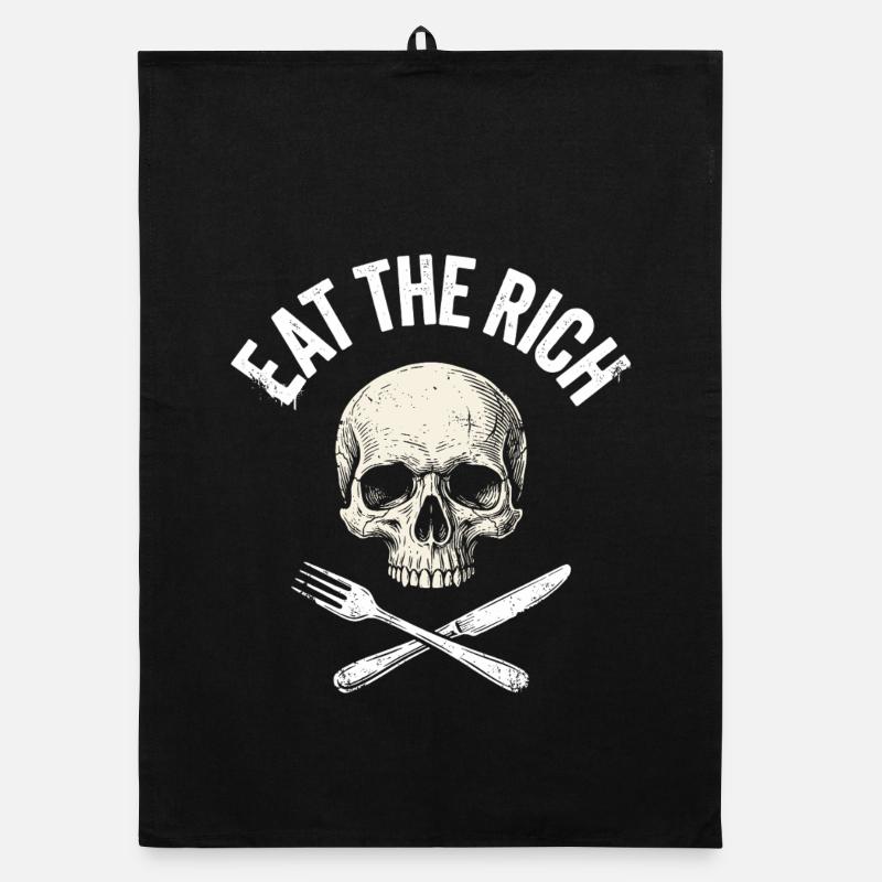 Mange le crâne riche Torchon bio