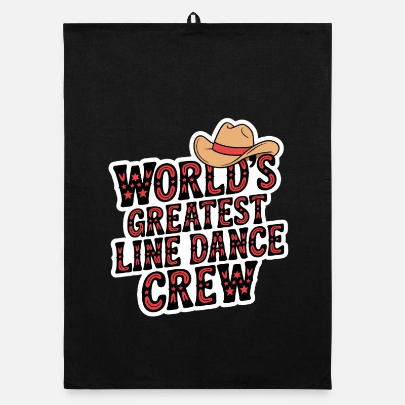 World's Best Line Dance Crew Organic dish towel