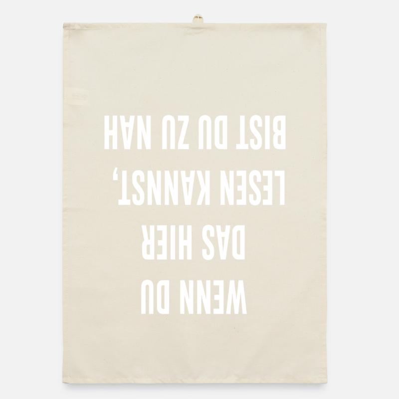 Inverted capital letters Typo Organic dish towel