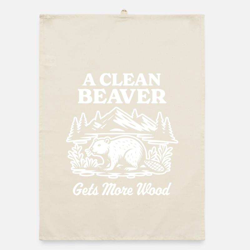 A clean beaver gets more wood Organic dish towel