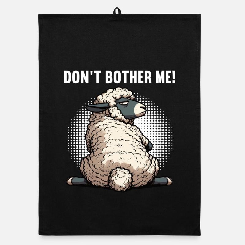 Don't Bother Me Schaf Schafe Schäfer Schafhalter  Organic Geschirrtuch